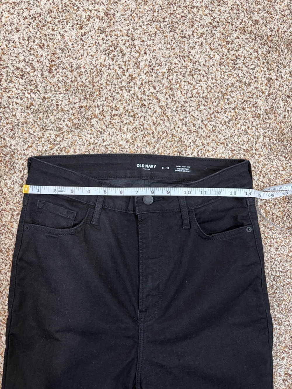 Old Navy Women's Black Skinny Jeans - High Rise NWOT - Picture 6 of 10